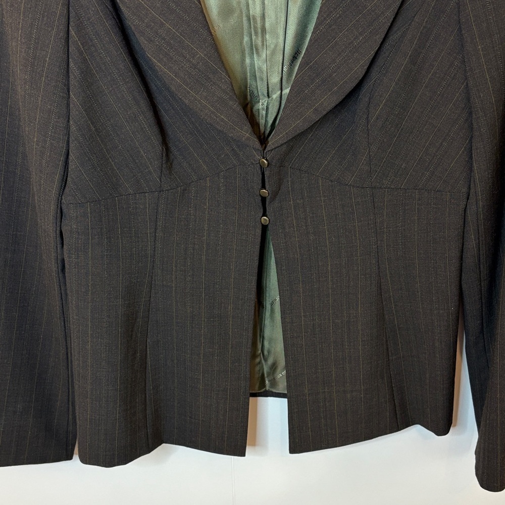 Classiques Entier Dark Gray With Subtle Green Pin… - image 5